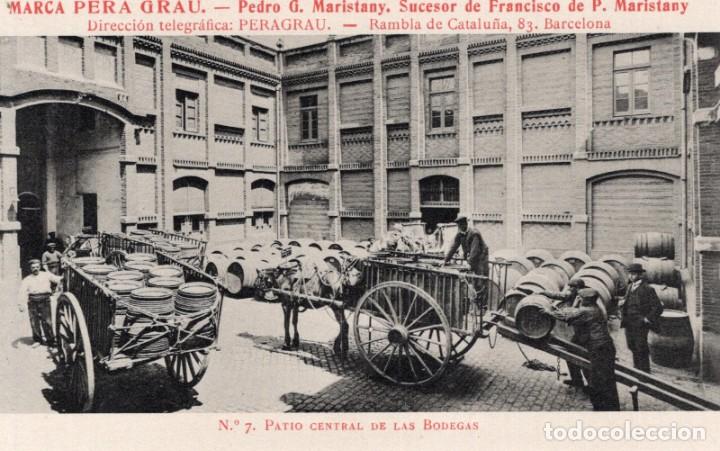 Postales: Barcelona. 7 Bodegas Pera Grau - Foto 1