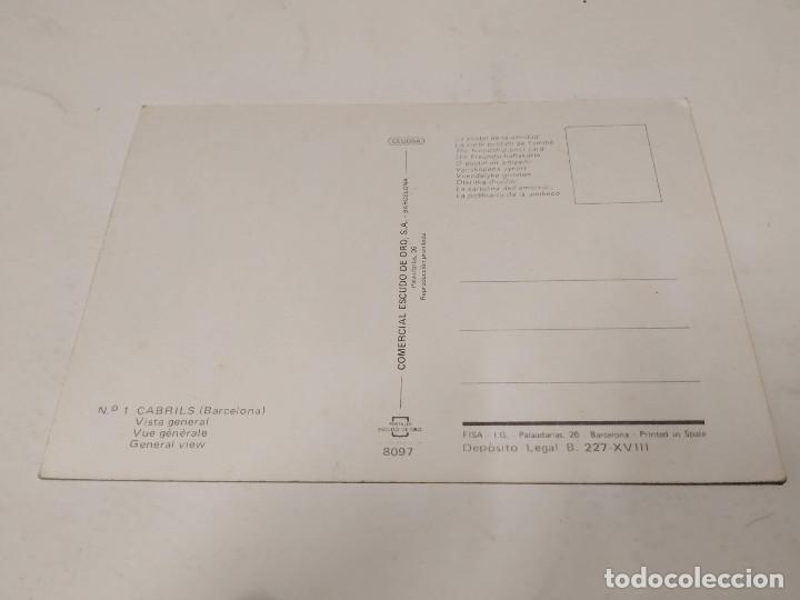 Postales: MARESME - POSTAL CABRILS - VISTA GENERAL - Foto 2
