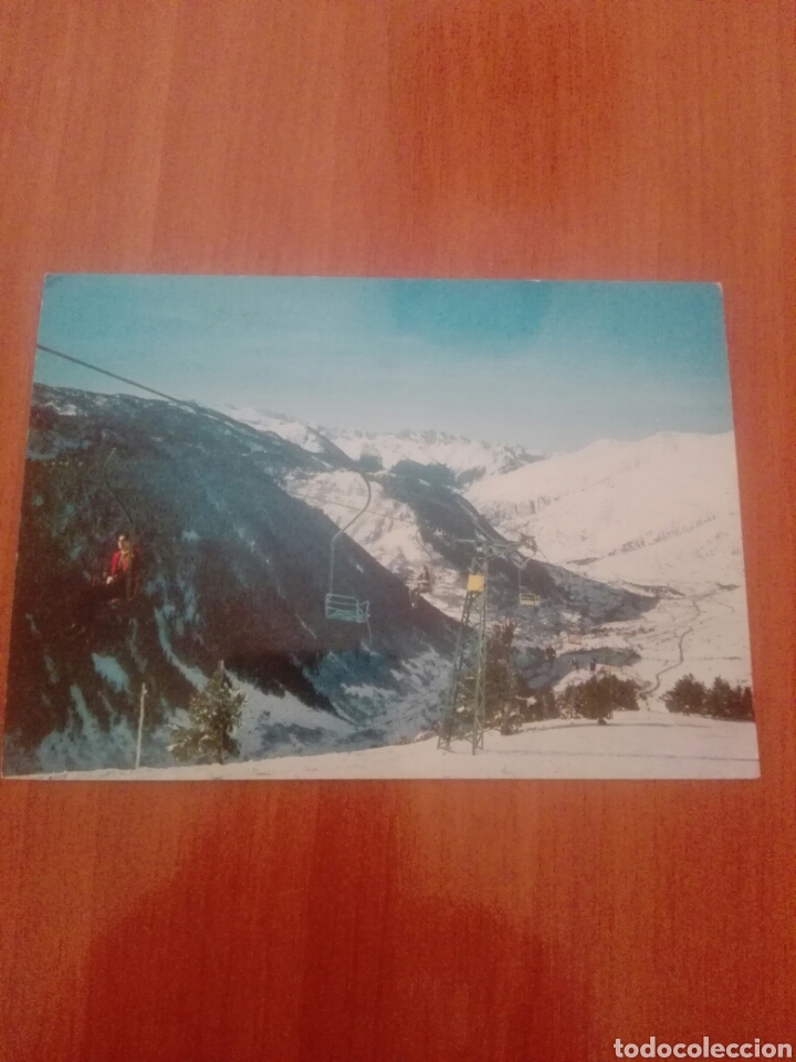 Postales: Postal serie II NUM 1547 Valle de Aran salardu telesilla de la Barqueira al fondo el pico aneto