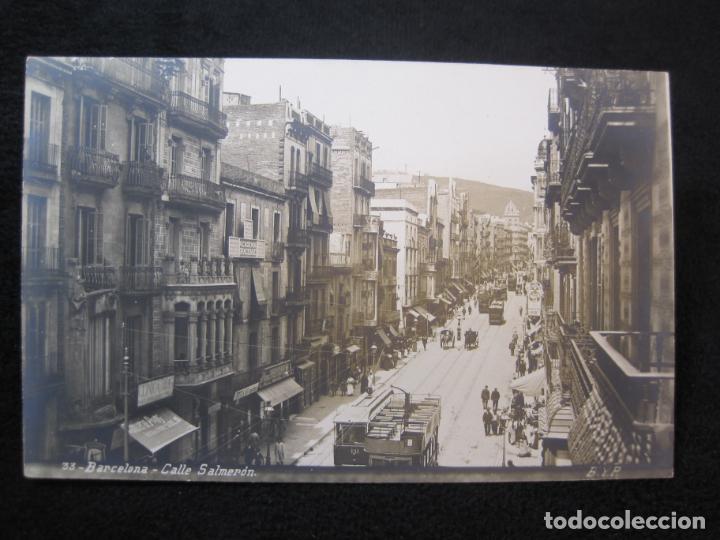 Postkarten: BARCELONA-GRACIA-CALLE SALMERON-B.Y.P. 33-FOTOGRAFICA-POSTAL ANTIGUA-(79.831)