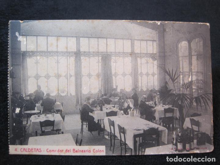 Postkarten: CALDETAS-COMEDOR DEL BALNEARIO COLON-ROISIN-4-POSTAL ANTIGUA-(79.837)