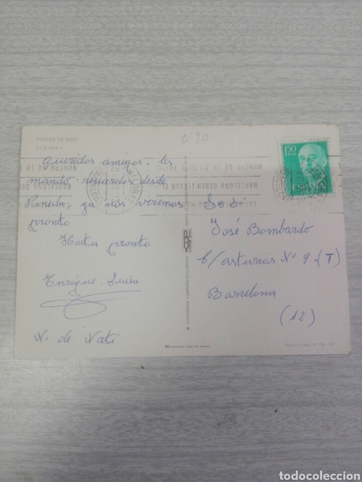 Postales: Postal Pineda de mar - Foto 2