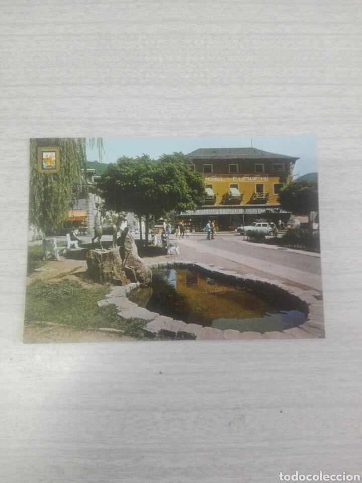 Postales: Postal 177 Vall de Aran pla&ccedil;a del ajuntament