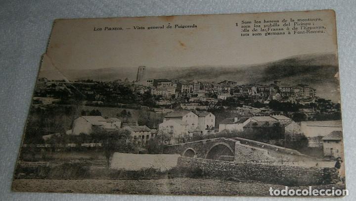 Postales: postal los pirineos vista general de puigcerda sin circular a&ntilde;os 40