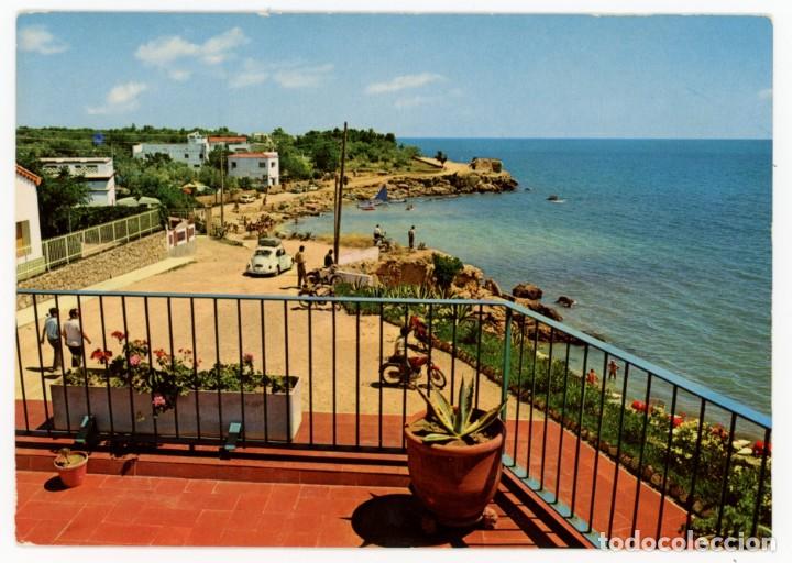 Cartoline: m02254 l'ampolla playa de les avellanes camping 1969 vc vw cox ciclomotor