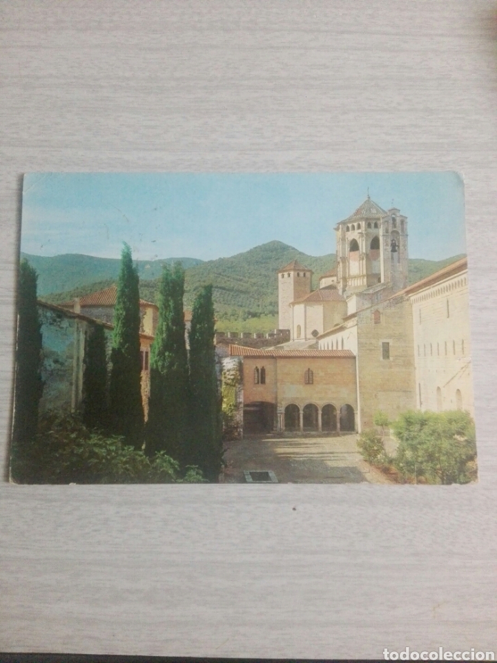 Postales: Postal 3 real monasterio de poblet el cimborio visto desde el jard&iacute;n
