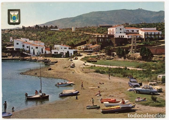 Postales: m02300 cadaques 1964 escudo de oro n&ordm;1025 seat 1400 2cv simca 1000 vw cox taxi bcn