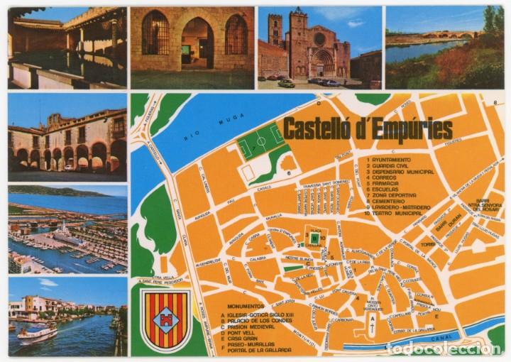 Postales: m02460 castello d'empuries plano pic n&ordm;3170 mapa