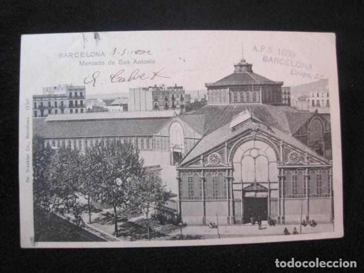 Postkarten: BARCELONA-MERCADO DE SAN ANTONIO-DR TRENKLER CO-13347-REVERSO SIN DIVIDIR-POSTAL ANTIGUA-(80.112)