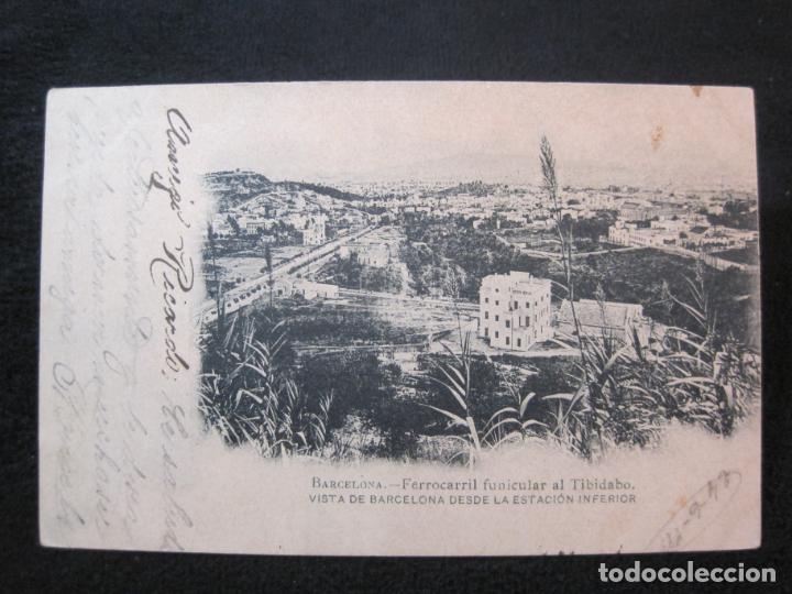 Postcards: BARCELONA-FERROCARRIL FUNICULAR AL TIBIDABO-REVERSO SIN DIVIDIR-POSTAL ANTIGUA-(80.117)