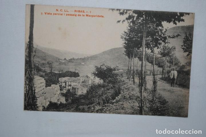 Postales: RIBAS , PASEO DE LA MARGARIDETA . - Foto 1