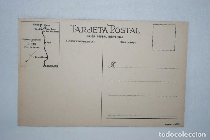 Postales: RIBAS , PASEO DE LA MARGARIDETA . - Foto 2