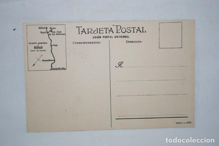 Postales: RIBAS , ENTRADA DEL POBLE . - Foto 2