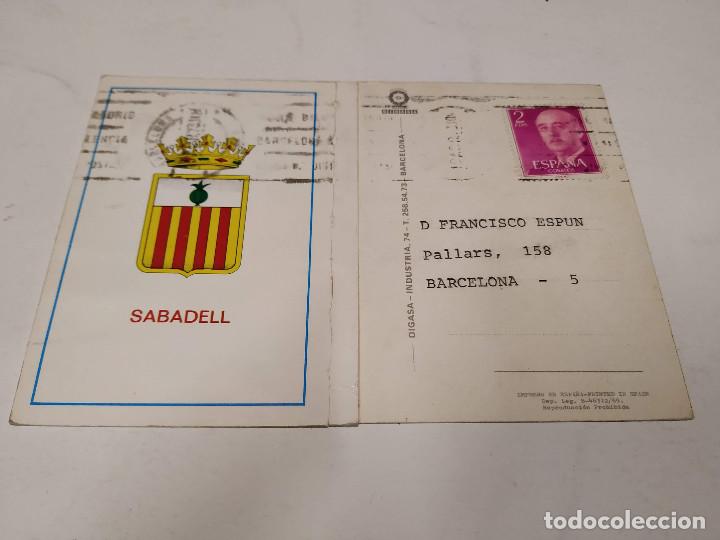 Postales: VALL&Egrave;S OCCIDENTAL - POSTAL CON SOLAPA SABADELL - Foto 2