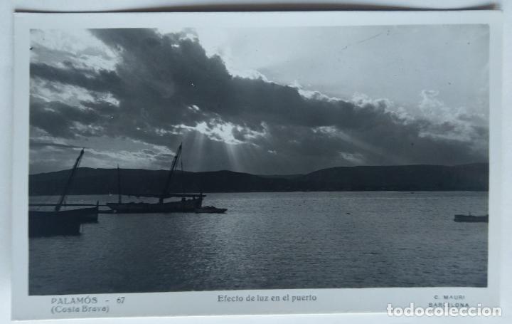 Postales: PALAMOS EFECTO DE LUZ EN EL PUERTO