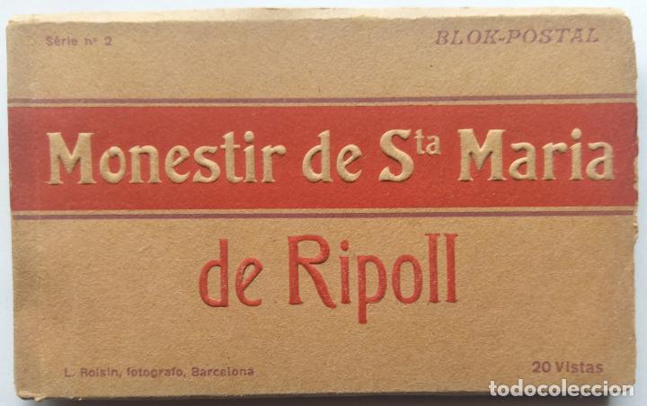 Postales: MONASTIR DE SANTA MARIA DE RIPOLL BLOC COMPLETO SERIE 2 ROISIN 20 VISTAS