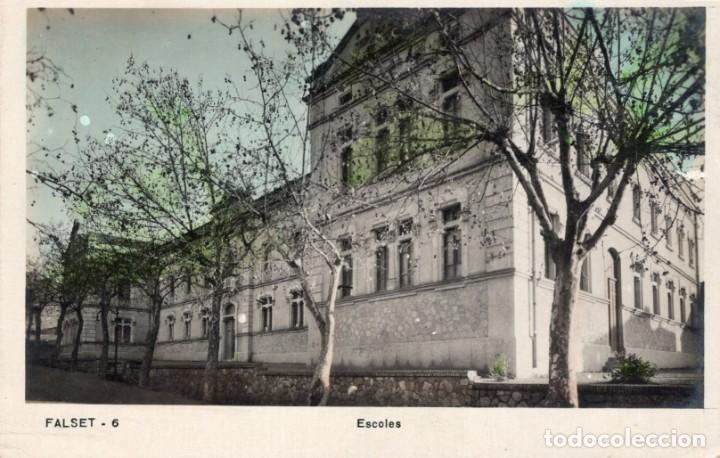 Postales: Falset. 6 Escoles. Coloreada - Foto 1