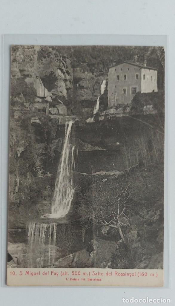 Postales: ANTIGUA POSTAL DE SAN MIGUEL DE FAY - SALTO DEL ROSSINYOL - ESCRITA PERO NO CIRCULADA - EN BUEN ESTA