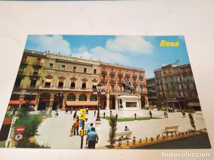 Postales: BAIX CAMP - POSTAL REUS - PLA&Ccedil;A DEL GENERAL PRIM - Foto 1