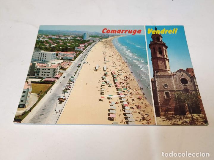 Postales: BAIX PENED&Eacute;S - POSTAL COMARRUGA - VENDRELL - PLAYA - Foto 1