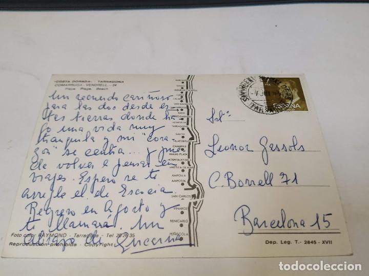 Postales: BAIX PENED&Eacute;S - POSTAL COMARRUGA - VENDRELL - PLAYA - Foto 2