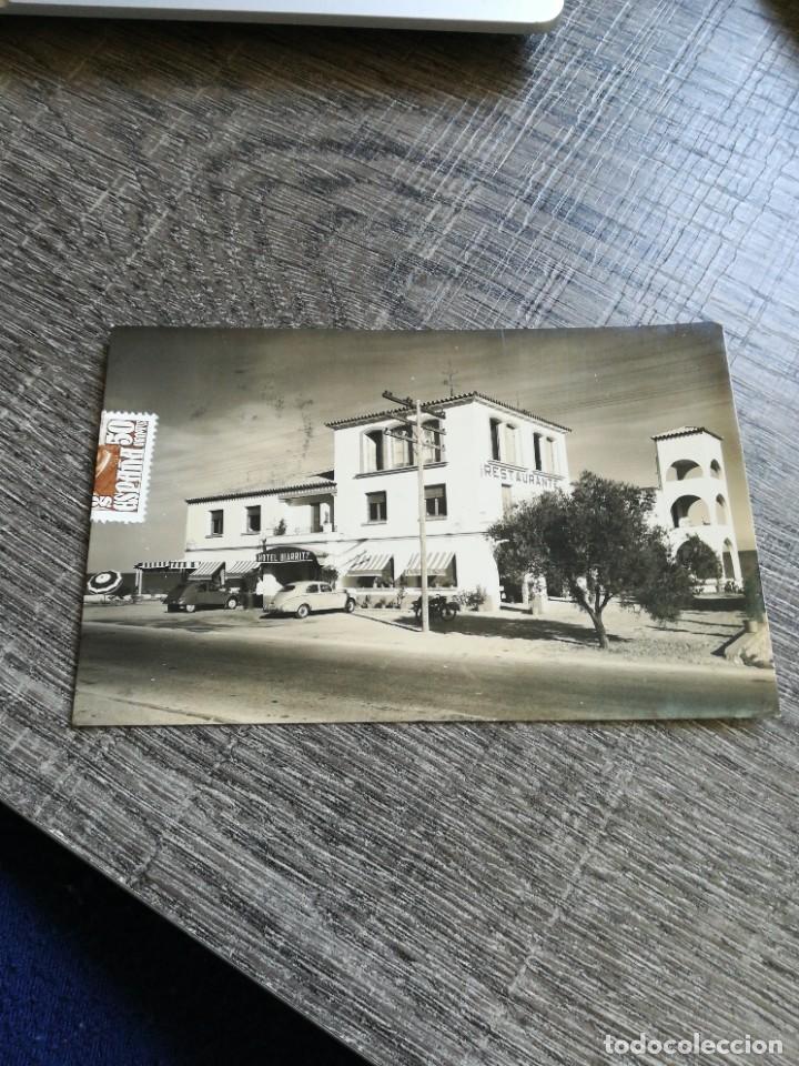Postales: Postal antigua 10 San Carlos de la rapita Costa dorada hotel biarritz 1957