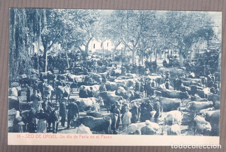 Postkarten: Tarjeta postal Seu d'Urgell, Un dia de Feria en el Paseo