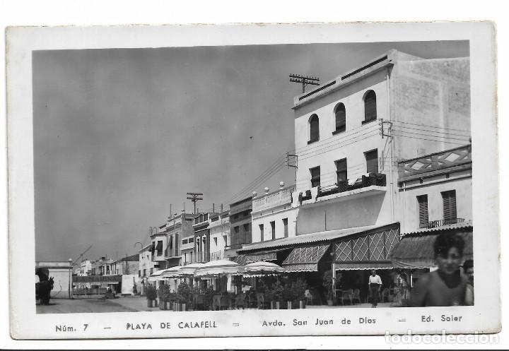 Postales: Playa de Calafell Avda San Juan de Dios.Ed Soler