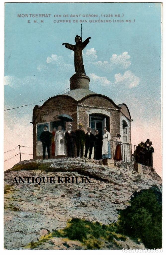 Cartes Postales: MONTSERRAT / CIM DE SANT GERONI / EDICION E.M.M. KUNSTANSTALT THEODOR N&ordm; 60 / SIN FRANQUEAR