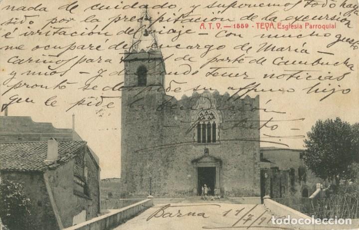 Postkarten: a06757 Teia Esglesia Parroquial Atv N&ordm;1559 circulada 1912