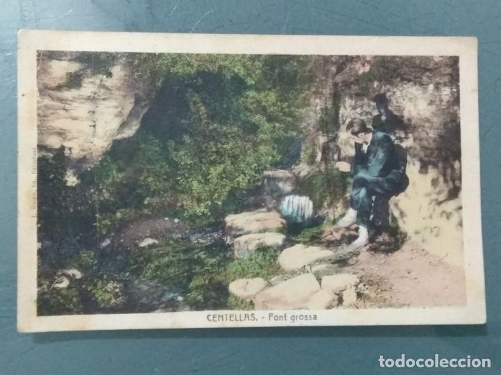 Postales: POSTAL CENTELLES - FONT GROSSA. COLOREADA. - Foto 1