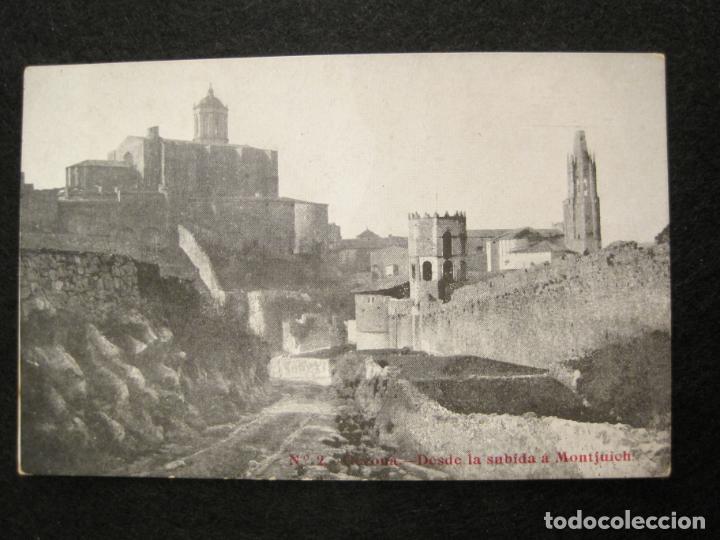 Postales: GIRONA-DESDE LA SUBIDA A MONTJUICH-DALMAU CARLES & CIA-REVERSO SIN DIVIDIR-POSTAL ANTIGUA-(80.751)