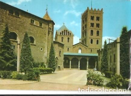 Postkarten: POSTAL A COLOR 10 MONASTERIO DE RIPOLL FACHADA DEL MONASTERIO 1965