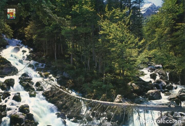 Postales: m02813 Artiga De Lin Cascada Ulls Del Joeu 1970 Escudo De Oro N&ordm;5272 vall d'aran
