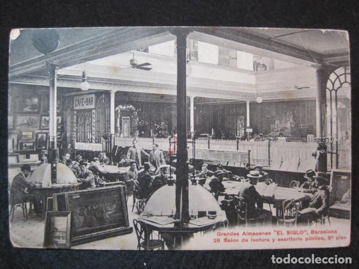Postales: BARCELONA-GRANDES ALMACENES EL SIGLO-SALON DE LECTURA-POSTAL ANTIGUA-(80.825)