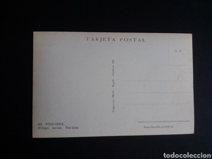 Postales: PUIGCERDA. EL LAGO. - Foto 2