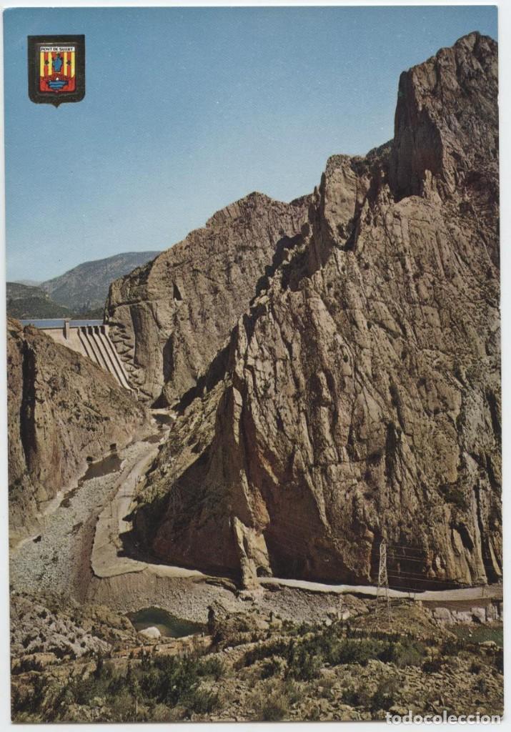 Postales: N&ordm; 2285-LLEIDA. Vall Ribagor&ccedil;ana. Desfiladero y presa de Escales. Sin circular. ED. COMERCIAL ESCUDO