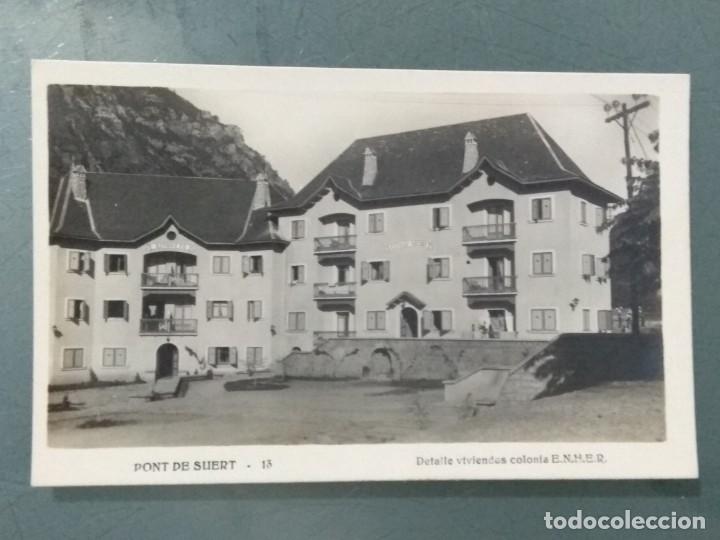 Postales: POSTAL 13 PONT DE SUERT - DETALLE VIVIENDAS COLONIA E.N.H.E.R.