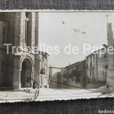 Postales: GIRONELLA DETALL ESGLÉSIA I MONUMENTO A LOS CAÍDOS BERGUEDÀ 1947. Lote 266422433
