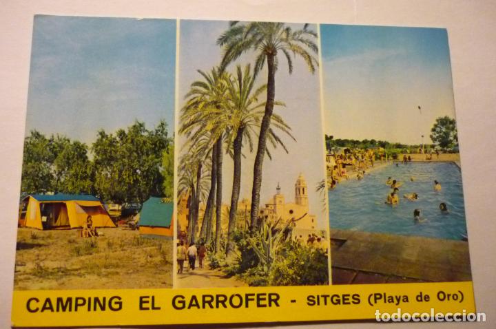 Postales: POSTAL SITGES -CAMPING EL GARROFER - Foto 1