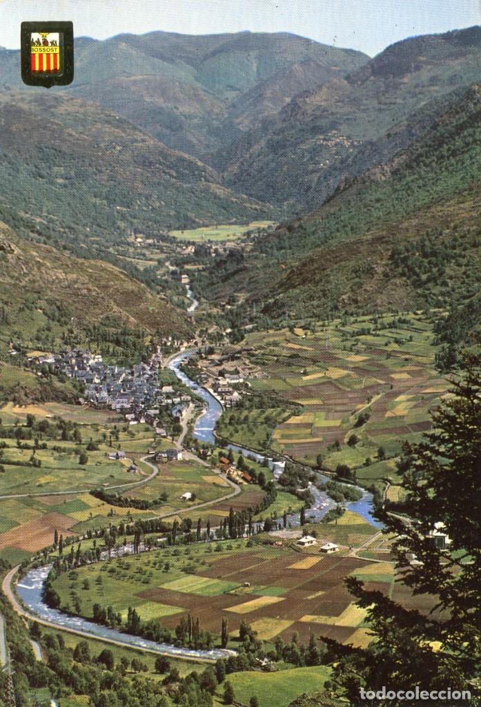 Cartes Postales: m03036 5197 Bossost Vista General Y Canejan Al Fondo 1970 Escudo De Oro N&ordm;168 vall d'aran
