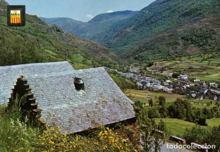 Cartes Postales: m03037 Bossost Vista General Y Canejan Al Fondo 1970 Escudo De Oro N&ordm;5199 vall d'aran