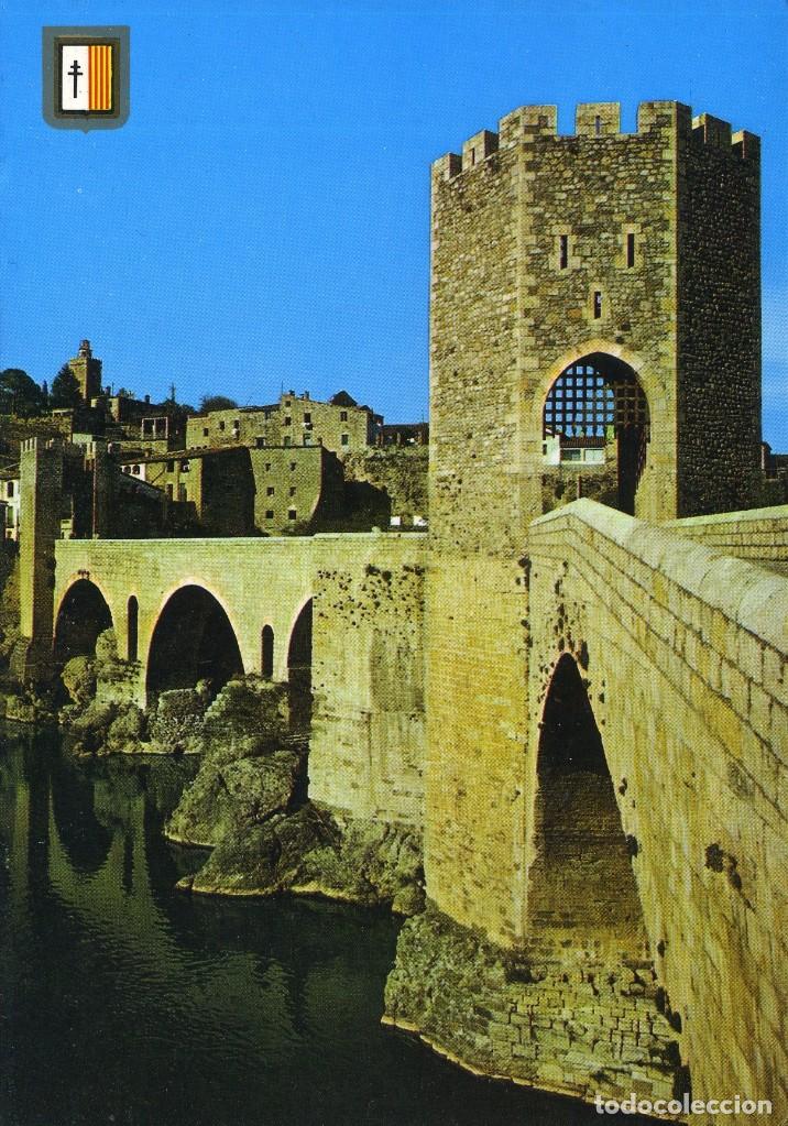 Postkarten: m03116 7052 Besalu Puente Romanico 1973 Escudo De Oro N&ordm;1.