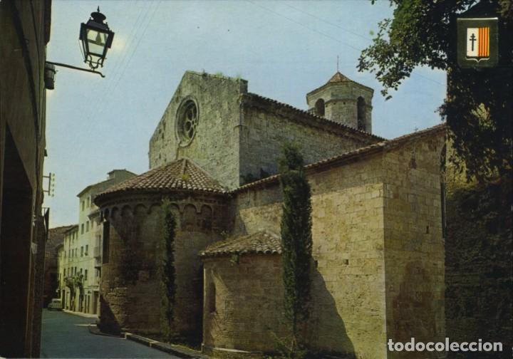 Postkarten: m03121 5917 Besalu Iglesia De San Vicente 1970 Escudo De Oro N&ordm;10