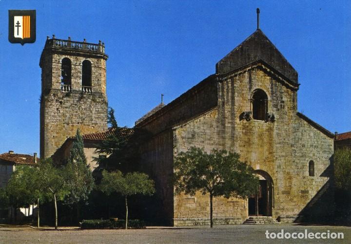 Postcards: m02985 Besalu Iglesia Romanica De San Pedro 1967 Escudo De Oro N&ordm;15