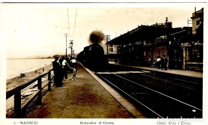 Postales: Masnou - Baixador d'Ocata - Ed. Orta i Torres - 139x89 mm. - Circulada 23.09.35