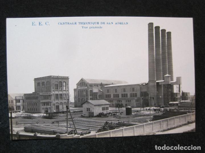 Postcards: E.E.C.CENTRAL TERMICA DE SAN ADRIAN-VISTA GENERAL-LA INDUSTRIAL FOTOGRAFICA-POSTAL ANTIGUA-(81.429)