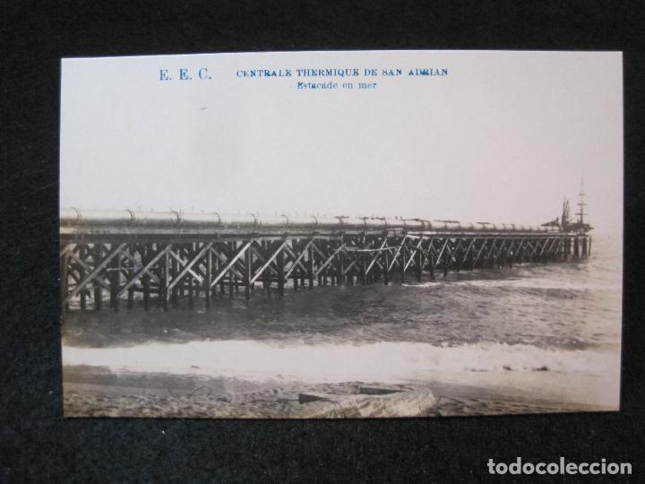 Postcards: E.E.C.CENTRAL TERMICA DE SAN ADRIAN-ESTACADE-LA INDUSTRIAL FOTOGRAFICA-POSTAL ANTIGUA-(81.432)