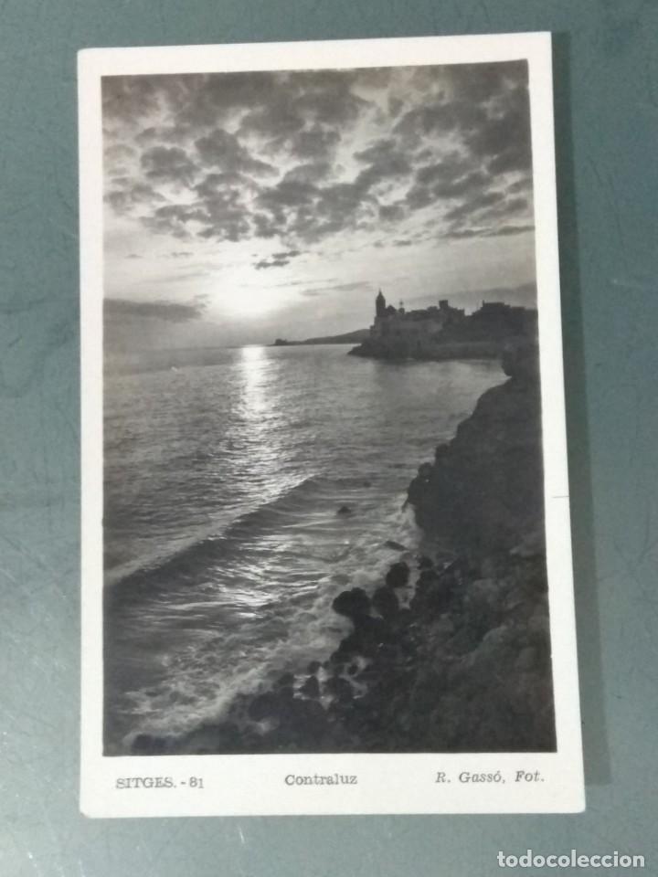 Postales: POSTAL SITGES - CONTRALUZ. - Foto 1