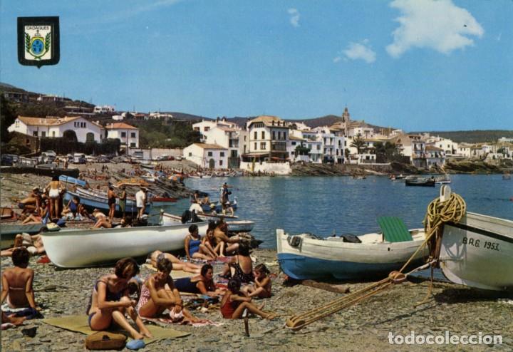 Postales: m03288 Cadaques Playa Llane Petit 1967 Escudo De Oro N&ordm;3088